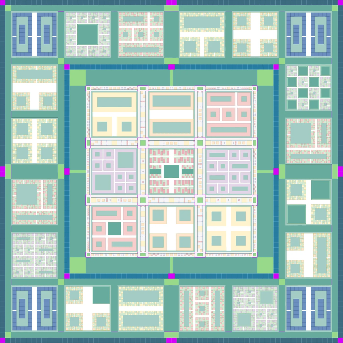 URBAL Town — one square mile layout